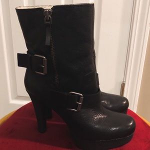 Nine West Fleece Lined Leather Boots